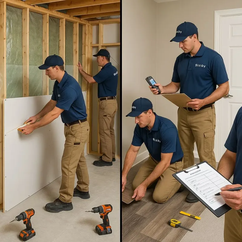 Repairs and Reconstruction process in Plains, PA